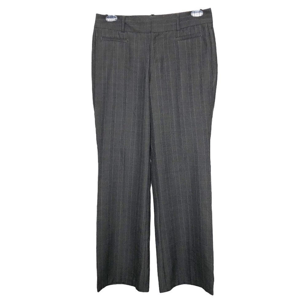 DOCKERS gray & black plaid straight leg dark academia pants - size 10M LIKE NEW